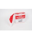 Afzetlint PVC rol a 500m. rood/wit.